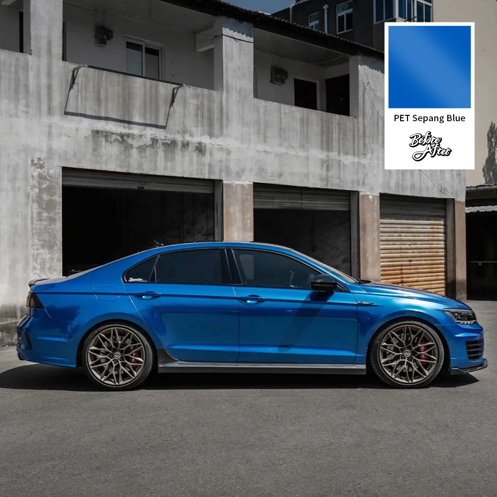 PET Sepang Blue for Audi Vinyl Car Wrapping Foil Motorcycle Car Sticker Decoration Stickers for Car Metallic Wrapping FilmVinyl view 3
