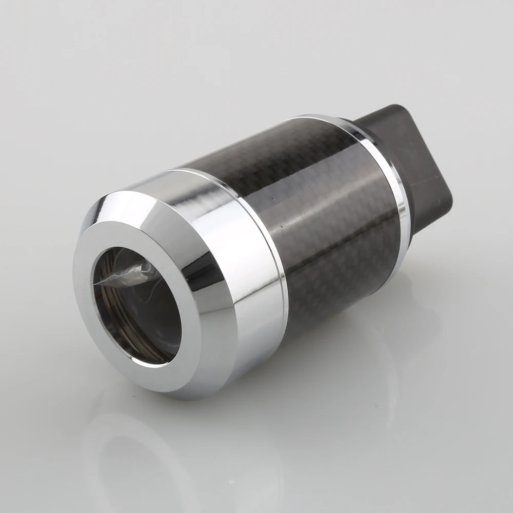 Audiocrast คุณภาพสูงคาร์บอนไฟเบอร์โรเดียมชุบ 20A C19 IEC หญิงปลั๊ก HIFI สายไฟ DIY Mains Connector