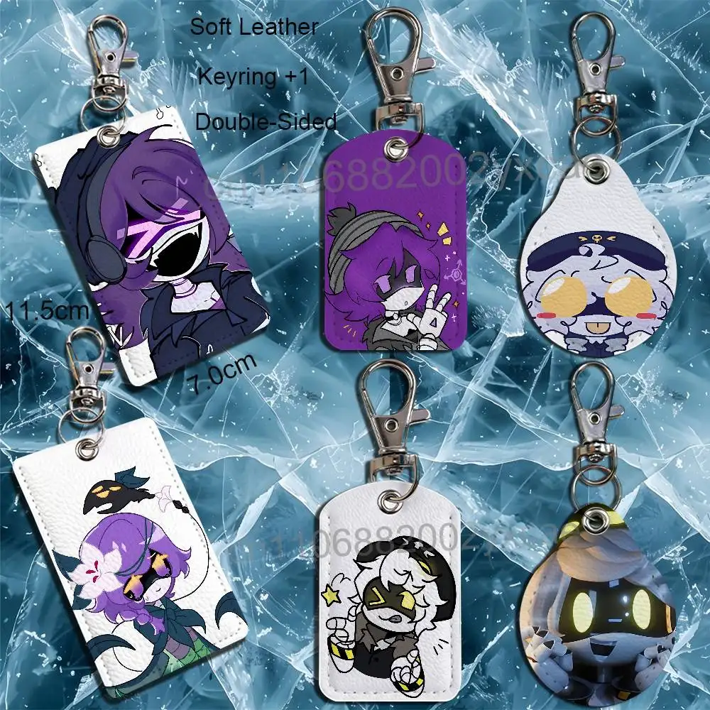Uzi Doorman game N Murder Drones Cartoon Singer Anime Card Keychain Fashion Pendant Bag ID Door Card Holder Bus Card Cute Adult