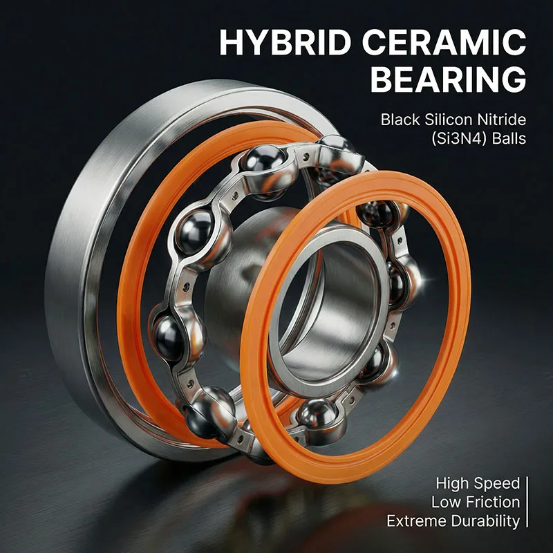 10pcs S688 2RS CB Stainless Steel Hybrid Ceramic Bearings 8x16x5 ABEC7 S688C 2OS ABEC7 Silent Ceramic Bearings 8*16*5 No Grease