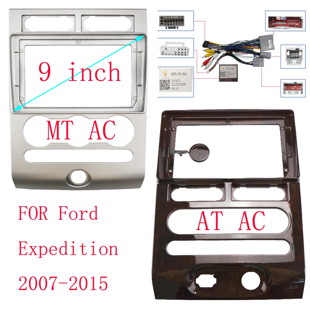 

9INCH Car Radio MP5 Player Panel Fascia for 2013 FORD EXPEDITION 2Din Stereo Player Install Surround Panel Dash Kit GPS Frame