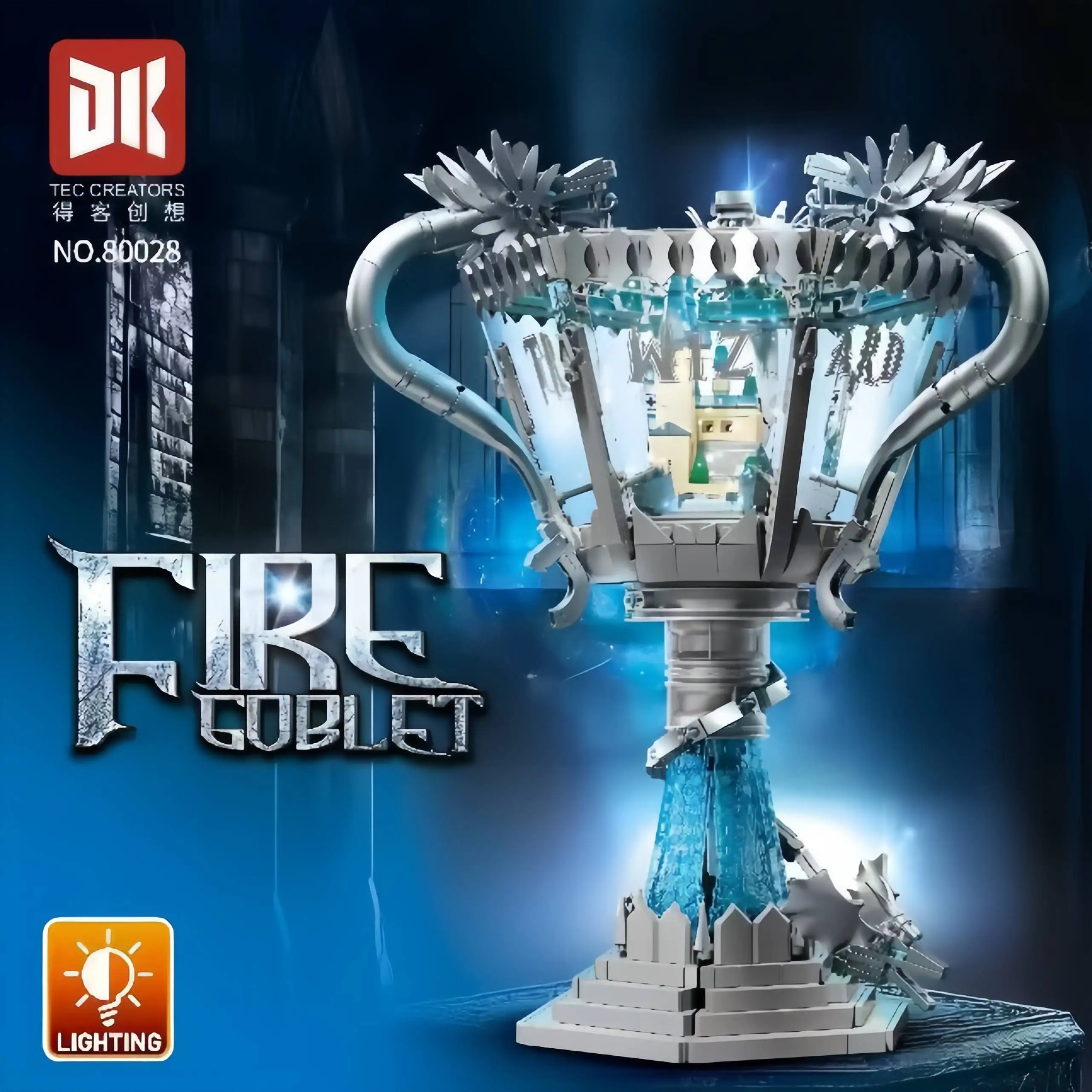 

DK 2025 NEW Triwizard Cup Building Kit, TEC Creators 80028, Light - Up Feature building blocks toy