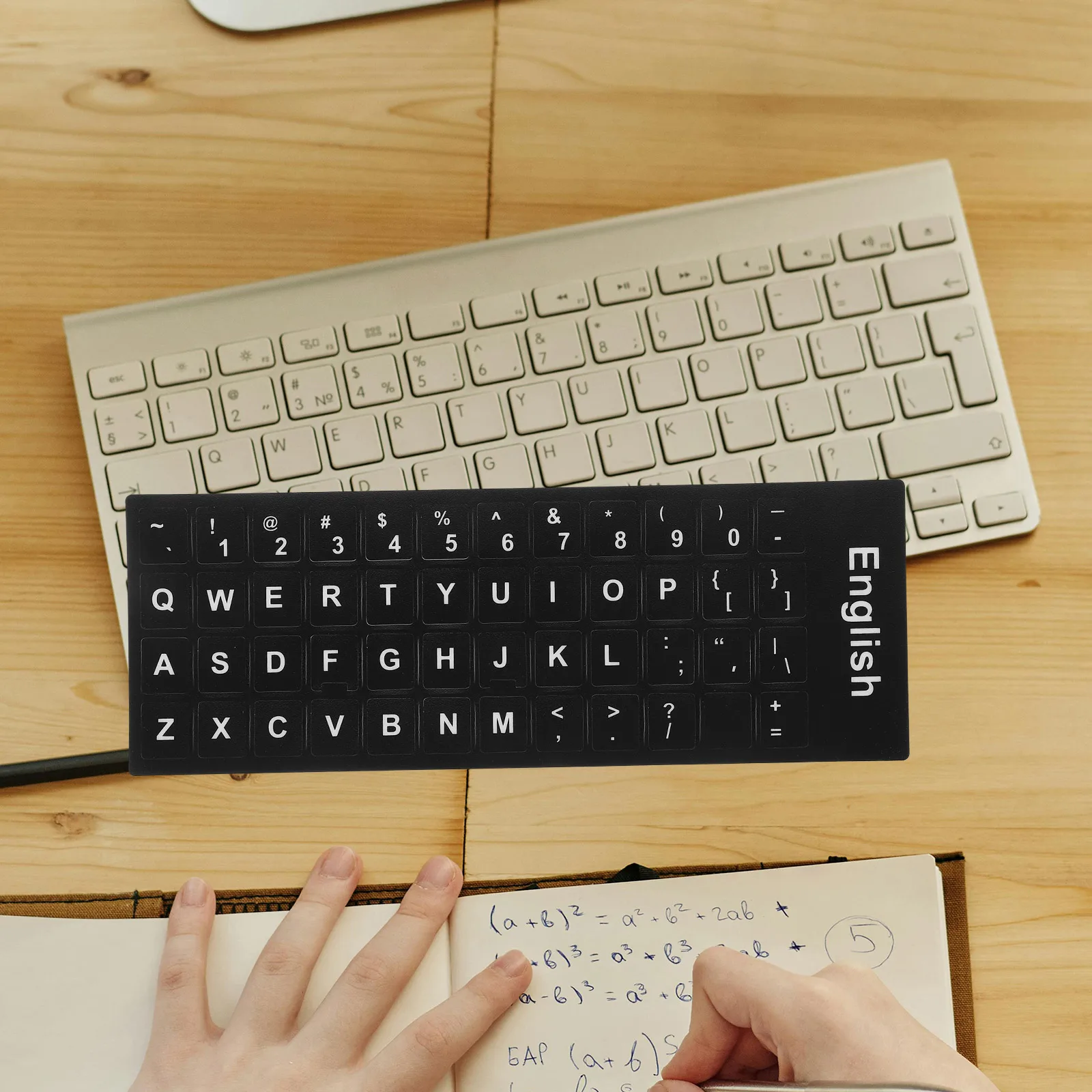 

6Pcs Keyboard Stickers Laptop PVC English Alphabet Number Waterproof Durable Language Conversion Computer Accessories