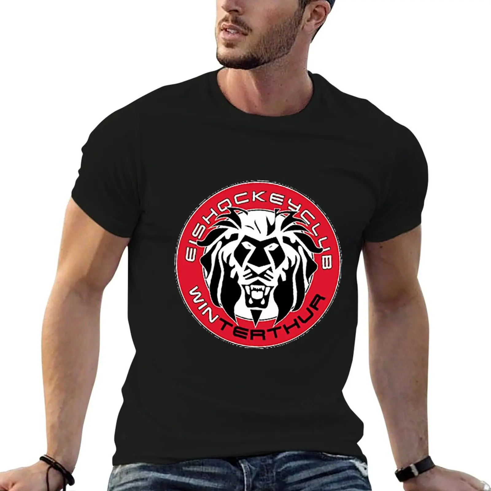 EHC Winterthur T-Shirt essential t shirt baggy shirts anime cotton graphic tees mens big and tall t shirts