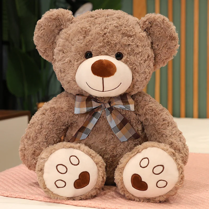 35/50/60CM Nette Klassische Teddybär Plüsch Spielzeug Kawaii Fliege Bär Plushie Kissen Gefüllte Weiche Puppen für Kinder Mädchen Liebhaber Geschenke – Detail 4