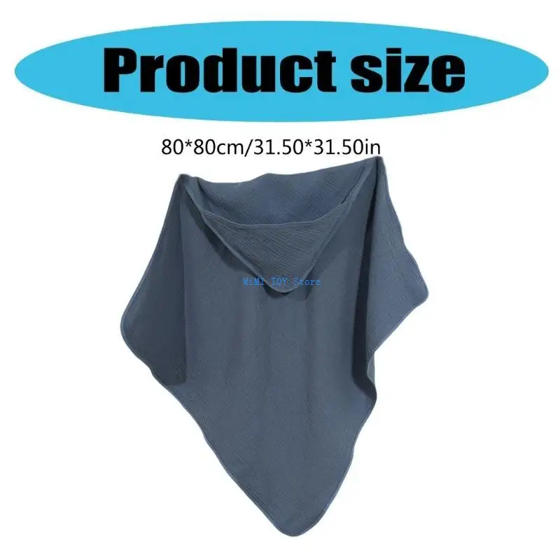 24BE مقنعًا بغطاء طفل منشفة أربعة طبقات من منشفة حمام مقنعين للجنسين.