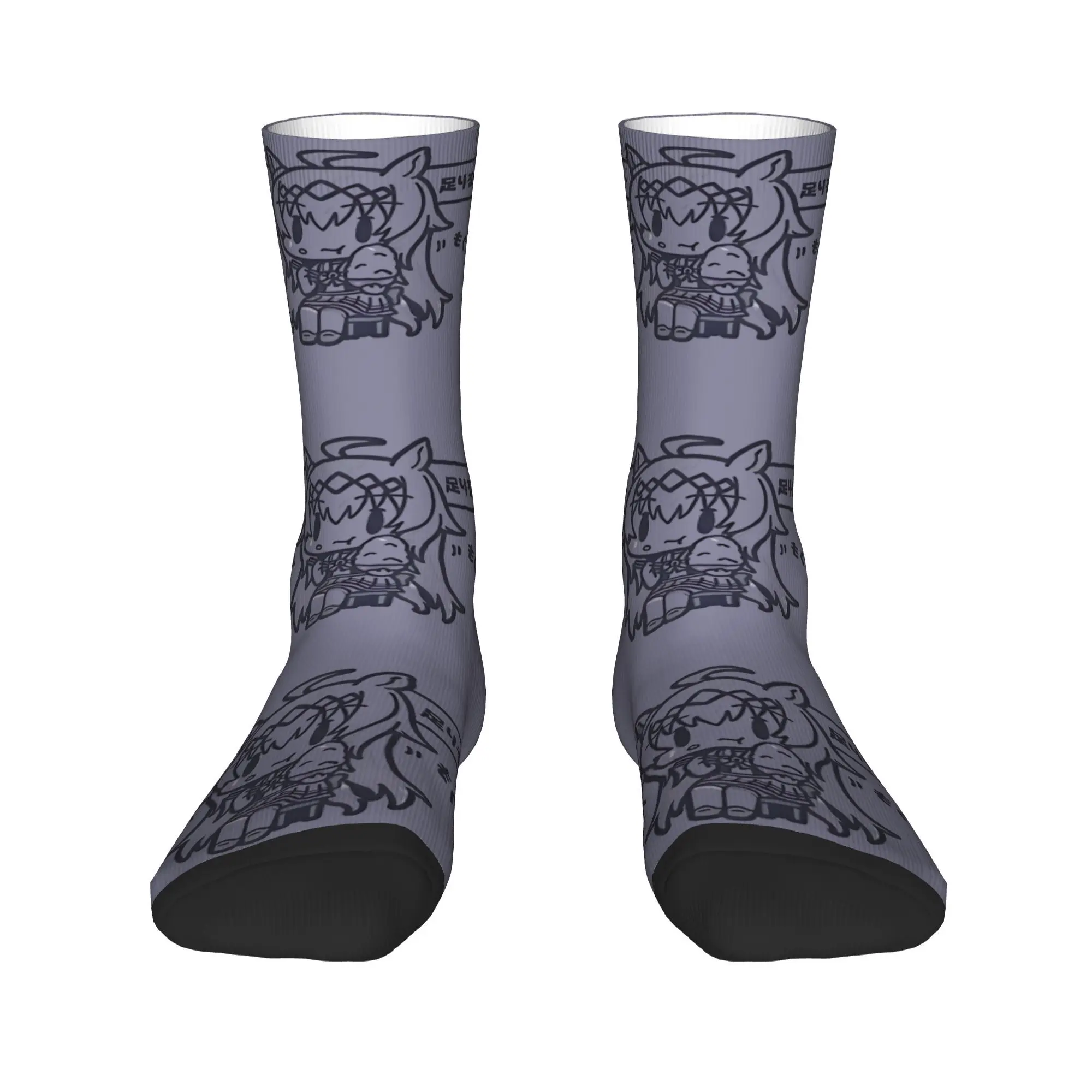 Uma Musume الجوارب جوارب الرجعية الخريف المضادة للانزلاق الرجال الجوارب جودة تصميم الدراجات الجوارب