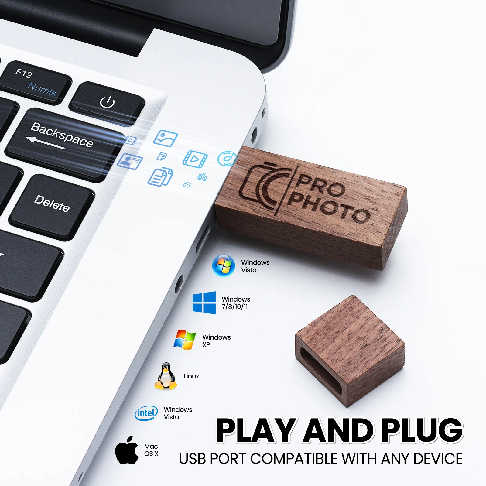 50개/묶음 맞춤형 로고 나무 USB 플래시 드라이브 펜 드라이브 4GB 8GB 16GB 32GB 64GB 스마트 펜드라이브 USB 스틱 사진 촬영 비즈니스 선물