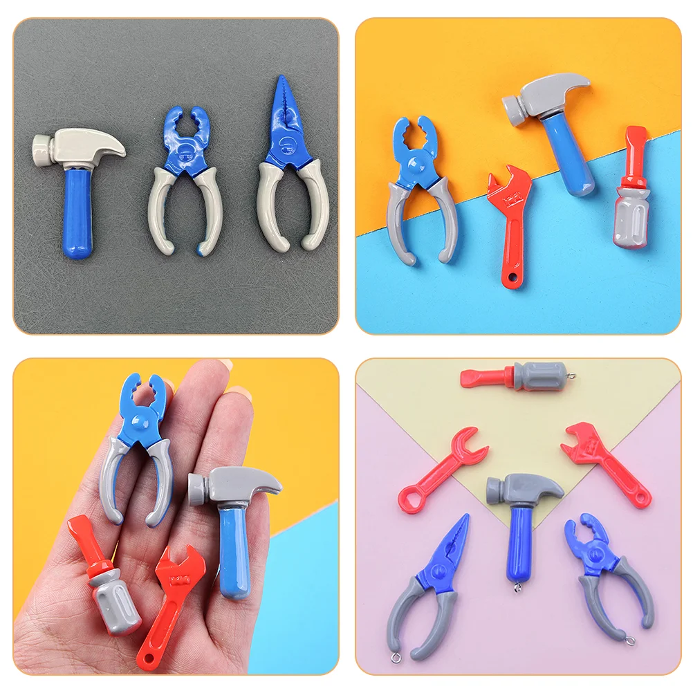 10 Pcs Simulation Tool Dollhouse Miniature Tools Decoration Epoxy Accessories for Kids Plastic