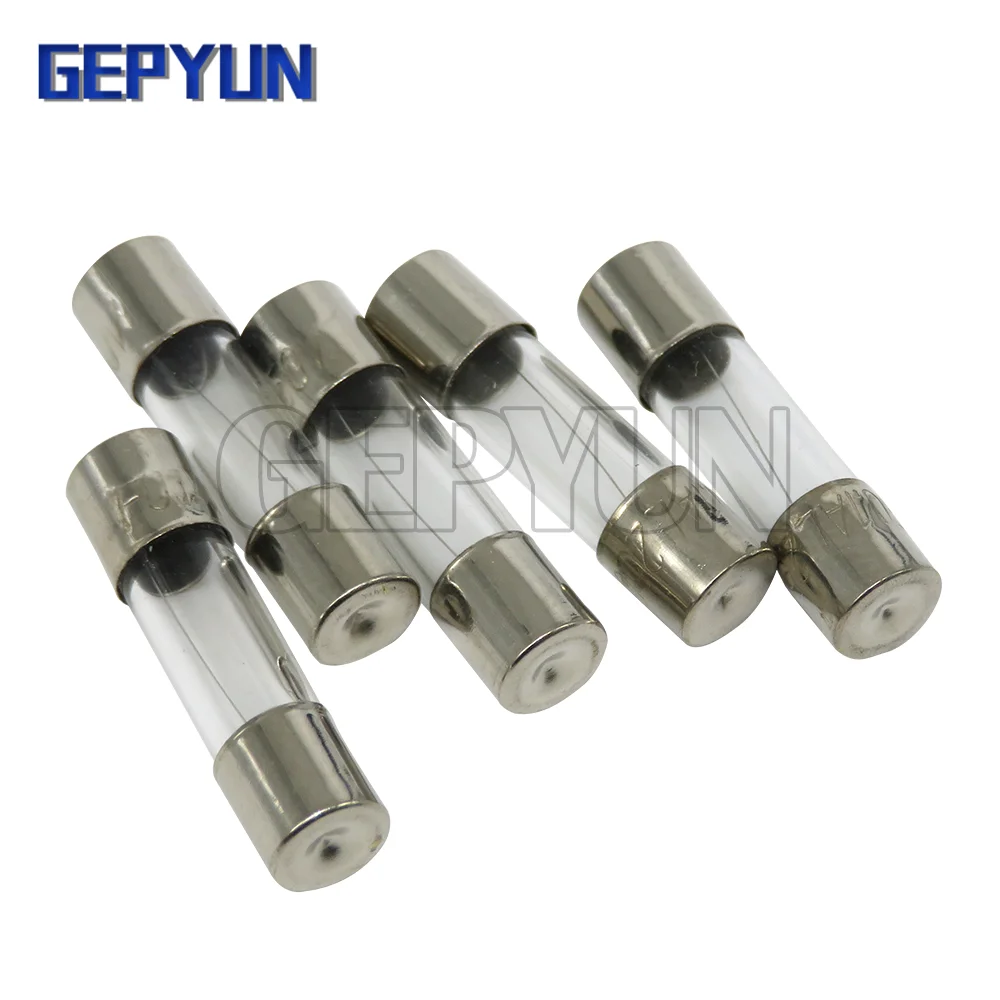 10pcs Glass Tube Fuse 5x20MM 0.1A 0.2A 0.25A 0.3A 0.5A 1A 2A 3A 4A 5A 6.3A 8A 10A 15A 20A 25A 250V Fast Blow Fuses Fusibles