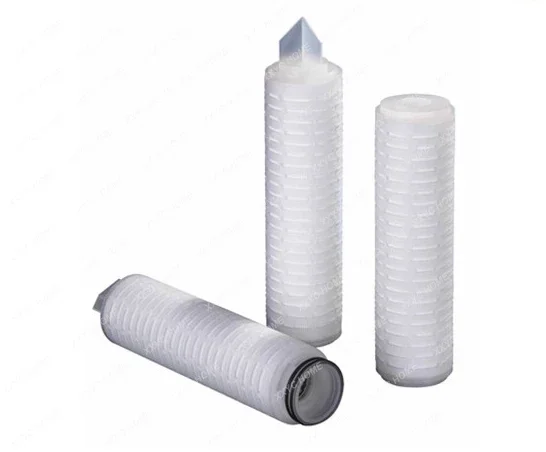 Hydrophobic PTFE pleated 0.02 micron cartridge water filter