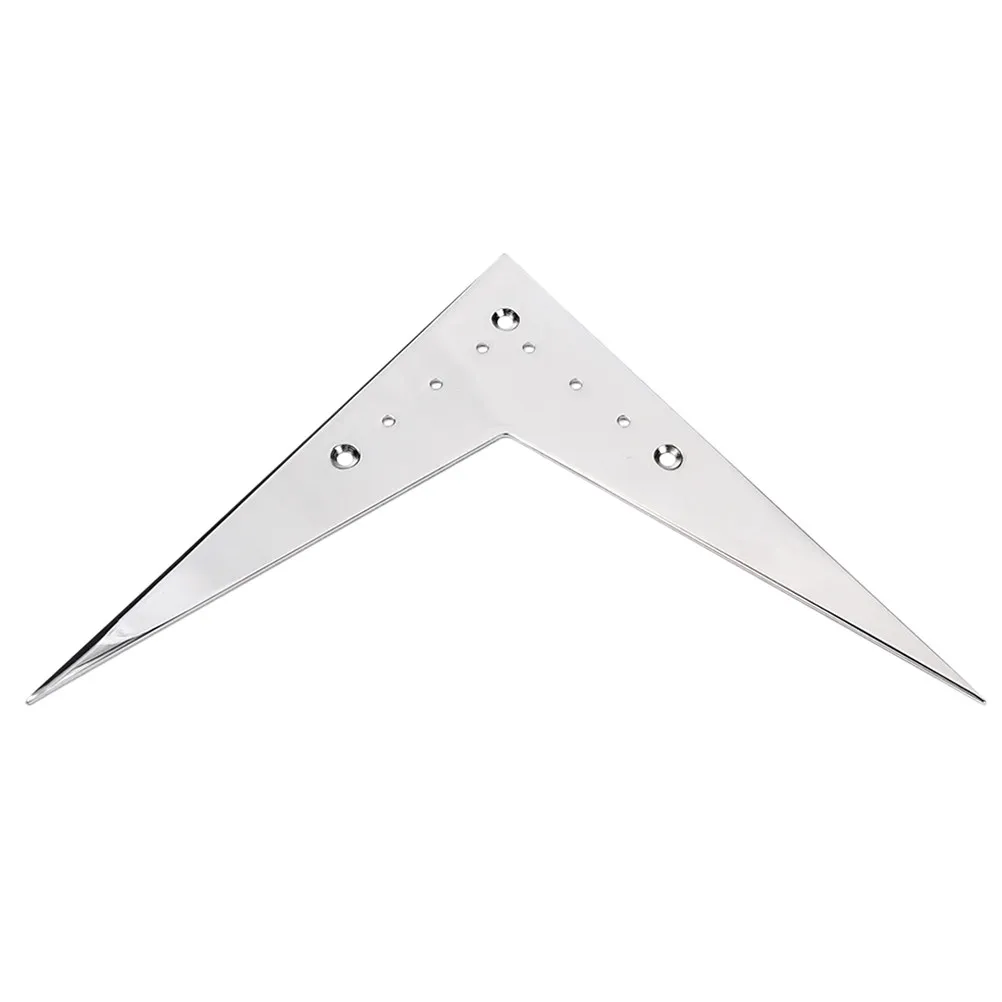 V-Style 6 String Guitar Bridge Tailpiece Silver Solid Build No Screws Needed Replacement for Electric Guitar