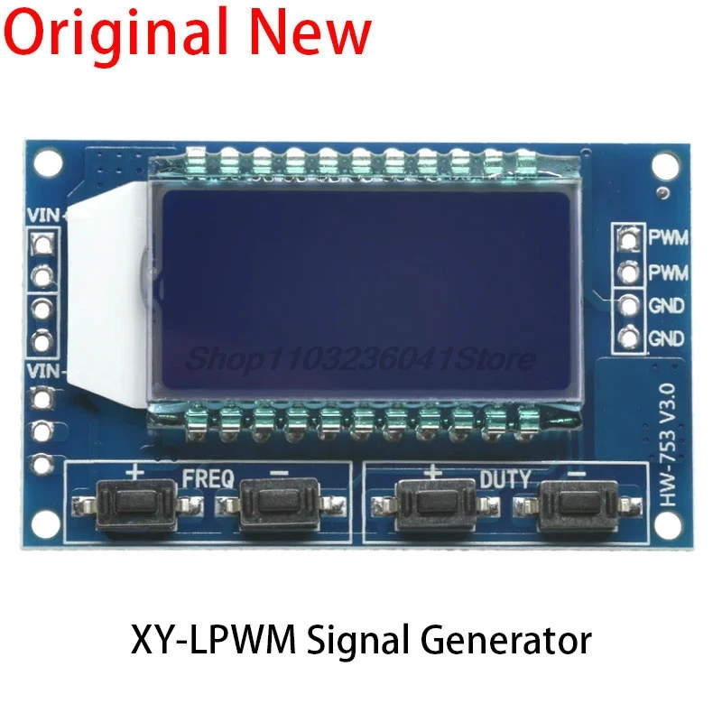 Modulo generatore di segnale 1Hz-150Khz PWM regolabile Funzione di frequenza degli impulsi Generatore Duty Cycle TTL Display LCD 5V XY-LPWM