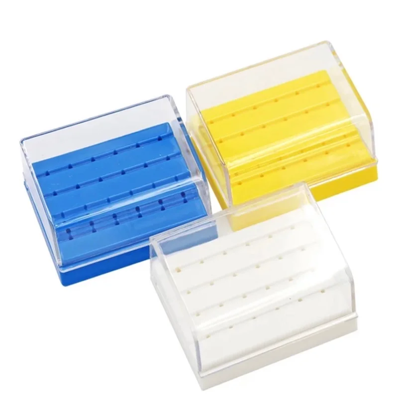 

24 Holes Dental Bur Drill Files Holder Disinfection Box Dentistry Drill Head Autoclave Disinfection Base Dentist Equipment Tool