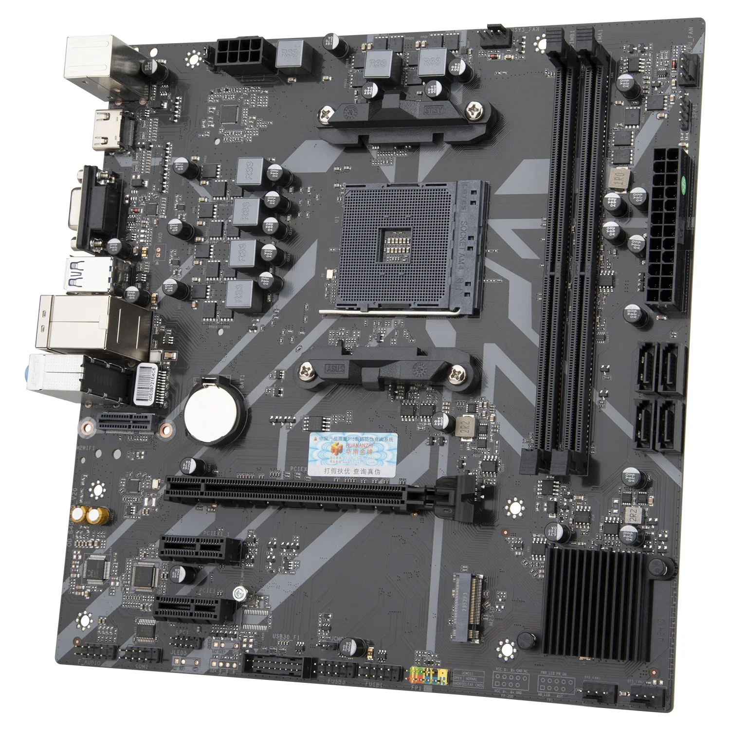 HUANANZHI AMD B450 Gaming Motherboard USB3.0 M.2 Nvme Sata3 Supports Ryzen 5500 5600 5600G CPU