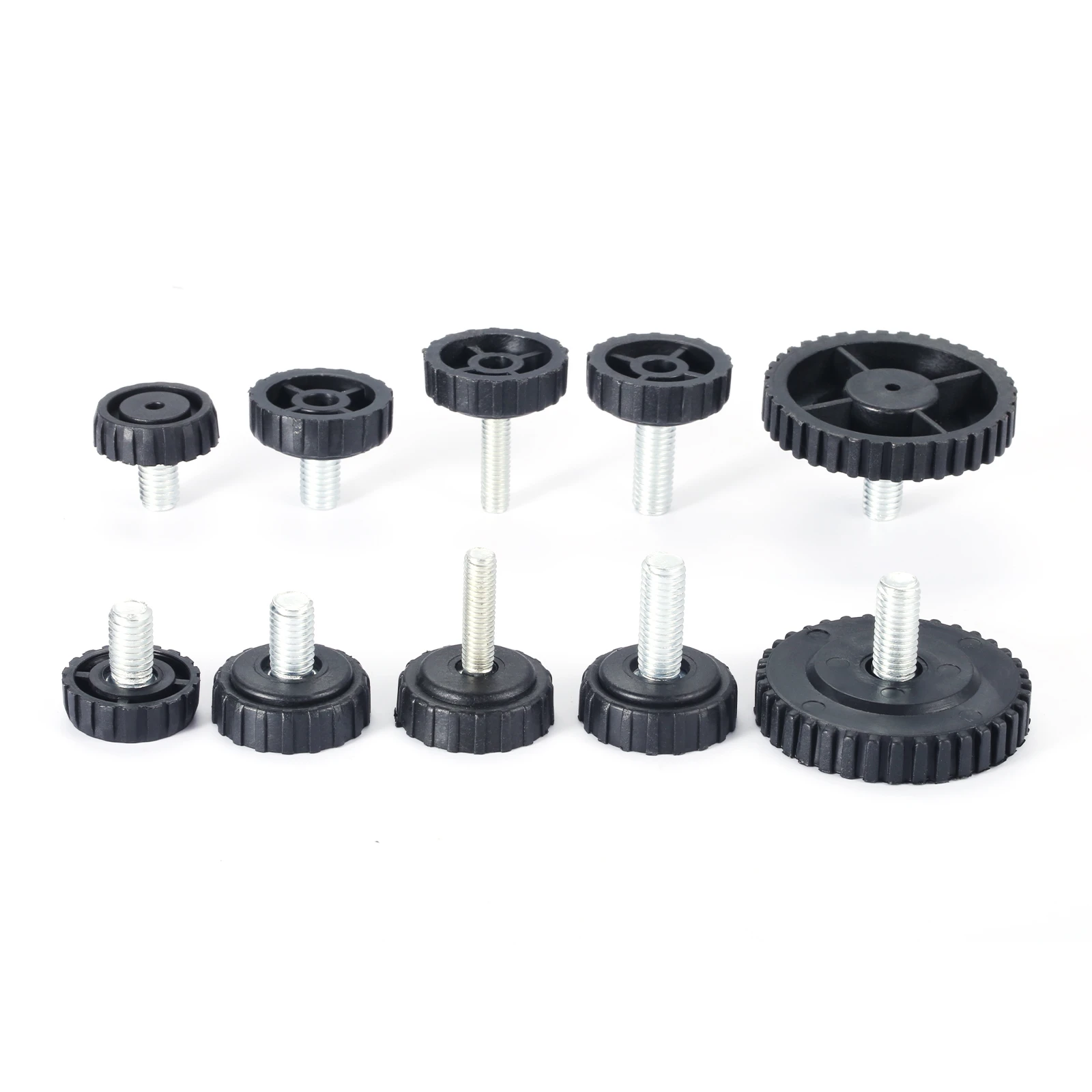 

10/5Pcs M6 M8 Adjustable Feet Pad Screw Furniture Glide Leveling Feet Adjustable Leveler Floor Protector for Table Cabinet Leg