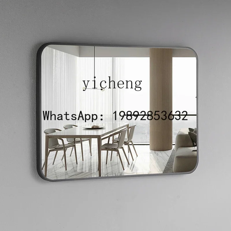 

J1 Bathroom Mirror Makeup Mirror Wall Self-Adhesive Punch-Free Toilet Sink Wall-Mounted Dressing Mirror