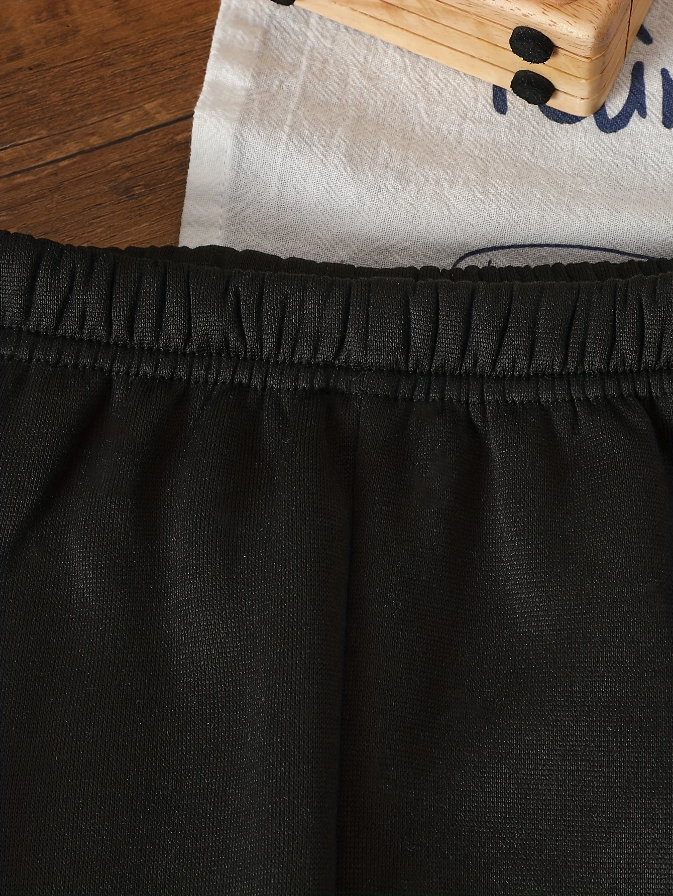 NEW YORK Letter Print - Kids Half-Zip Stand Collar Sweatshirt & Black Pants Minimalist Casual Set image 6