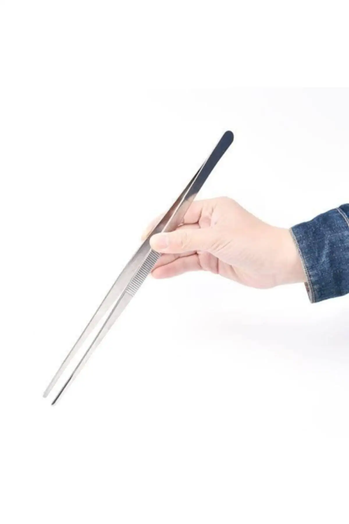 30 cm pinça de cozinha de aço pinças de cozinheiro de aço pinças de cozinheiro chef pinças 30 cm prático produto de tendência amigável ao usuário