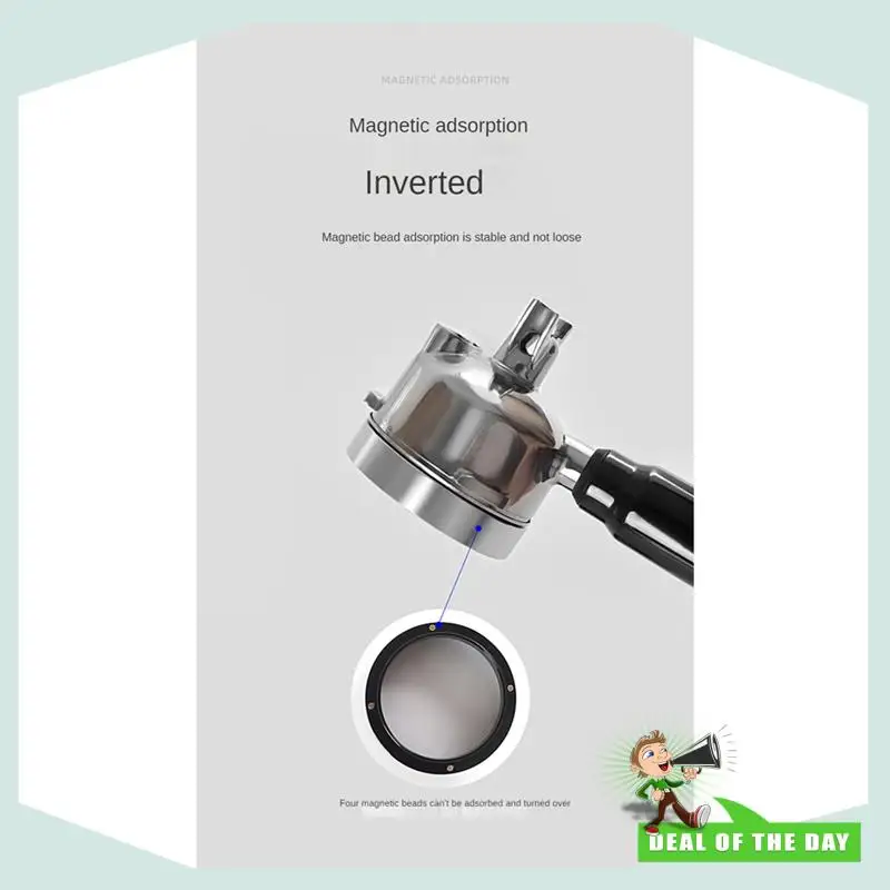 تسليم 24 ساعة محرك القهوة اسبريسو القهوة النمام الموزع إبرة الفولاذ المقاوم للصدأ تلقي مسحوق حلقة مجموعة أداة القهوة E