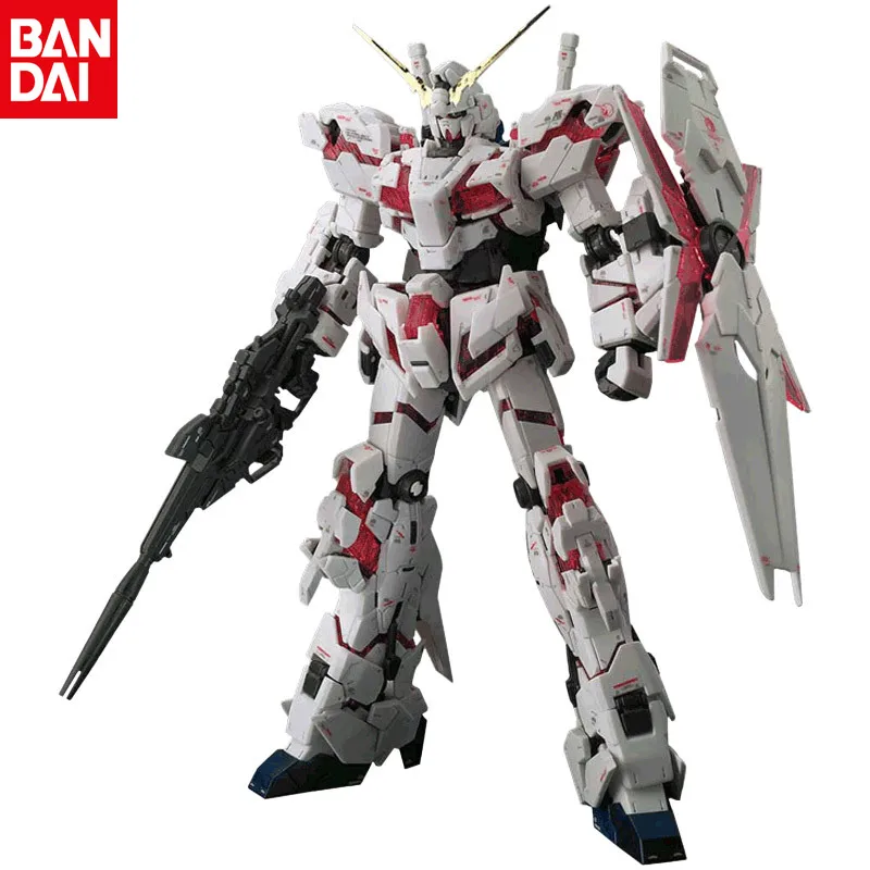 In stock Bandai Original Gundam RG25 1/144 RX-0 UNICORN Gundam Unicorn Gundam Genuine Assembled Hand Model Holiday Gift