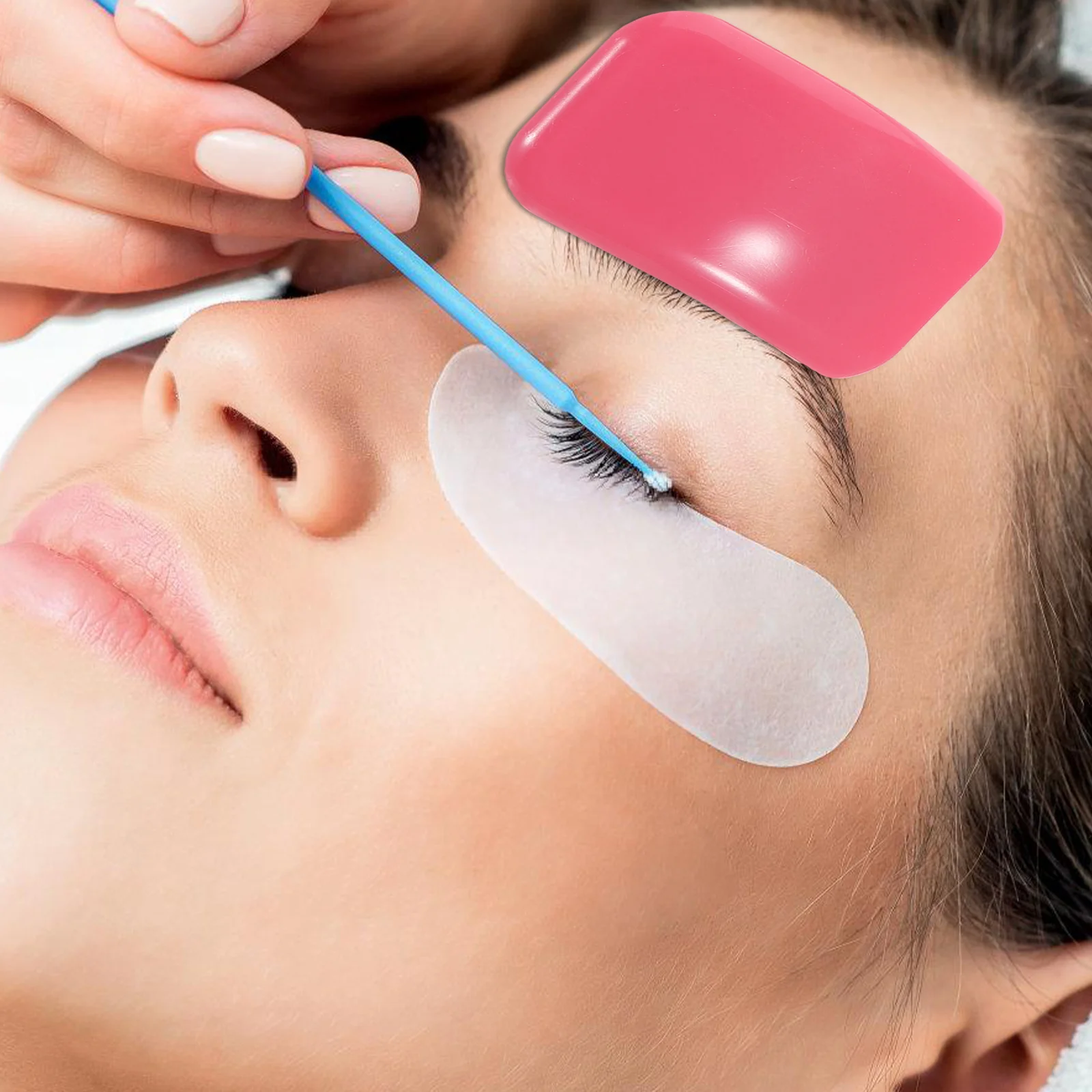 

2Pcs Soft Silicone Forehead Pads Lash Extension Holder Pads Reusable Eyelash Grafting Tools Eyelash Extension Supplies