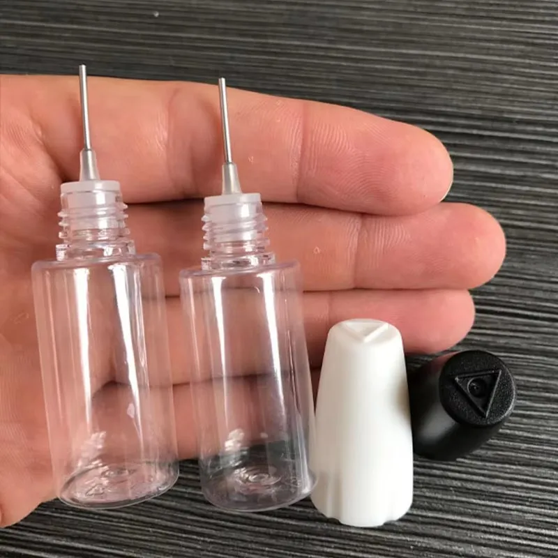 100Pcs 10ML 15ML Plastic Needle Dropper Bottle with Long Thin Needle Tip E Liquid Essential Oil Bottles view 4