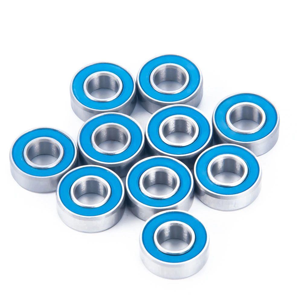 AXSPEED 10PCS Bearings Kit 5x11x4mm for 1/10 Stampede, Slash, Rustler 2wd VXL XL5 Bandit Extreme Sports Accessories