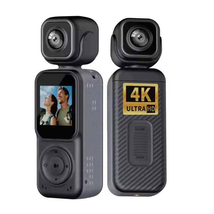 

Dual Lens FHD 4K Mini Body Helmet Camera for Action Sports Lightweight Portable Vlogging Bike Motorcycle H.264 Video CMOS