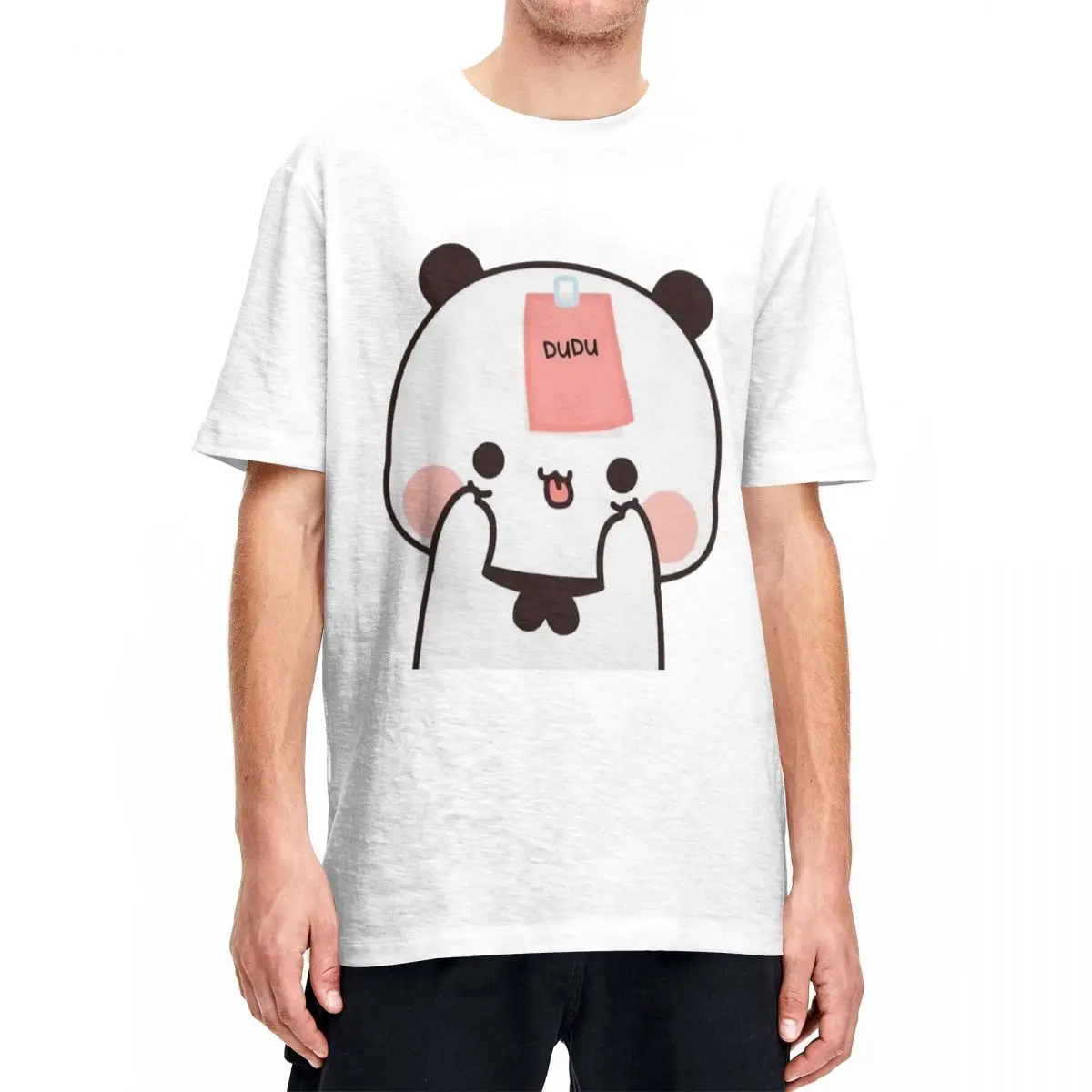 Bubu Dudu T-Shirt Summer Cute Bear Vintage T Shirts 100% Cotton Popular Tee Shirt For Couple Short-Sleeve Design Clothes