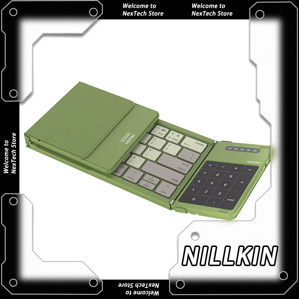 NILLKIN Folding Gaming Keyboard Bluetooth Wireless Portable Compact Keyboard iPad Mobile Phone Esports Tablet Universal Notebook