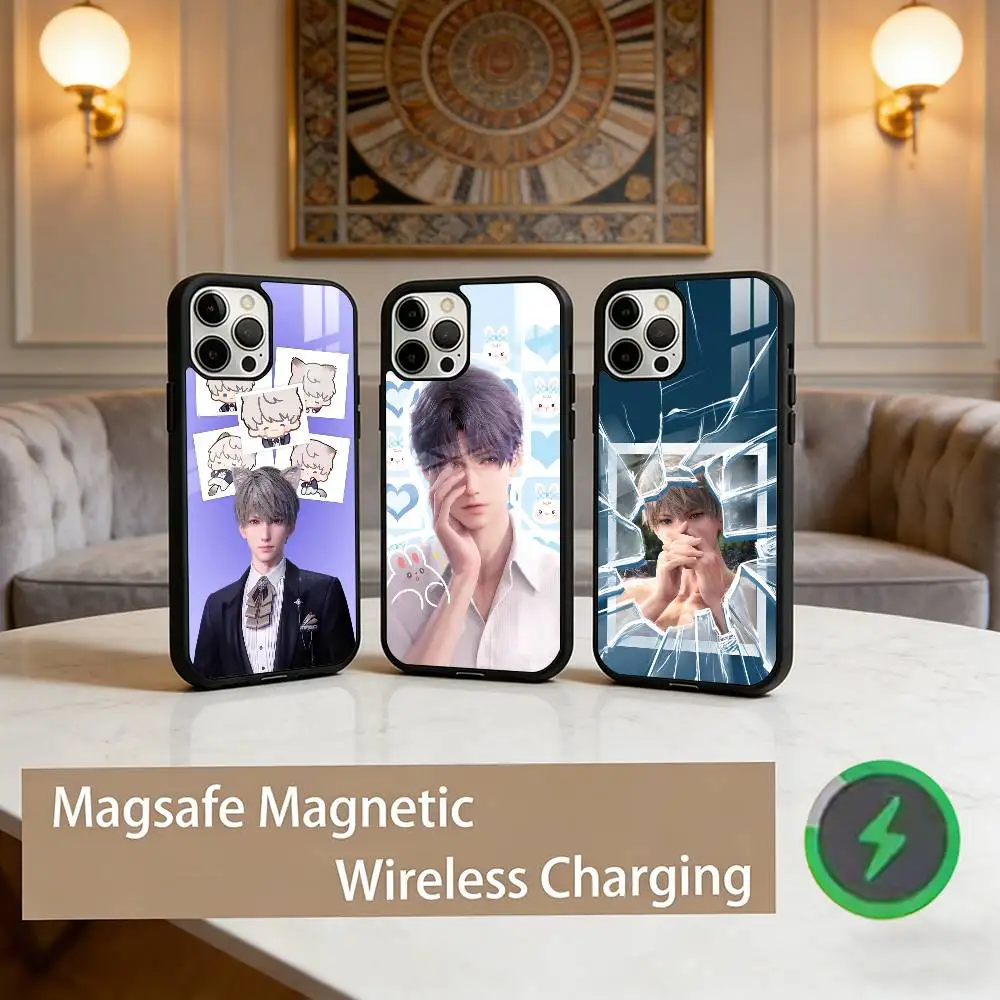 

L-Love And D-Deepspace Sylus Phone Case For iPhone17,16,15,14,13,12,11 Plus,Pro Max Magnetic For Magsafe Wireless Charging
