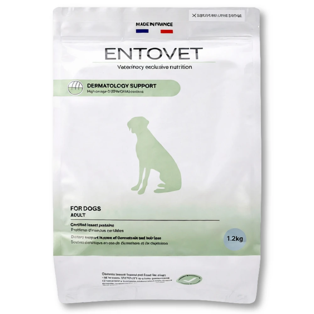 Entovet Dog Insect Dermatology Support 1.2kg Allergy Care and Skin Mites Health Solution Dog Insect Food