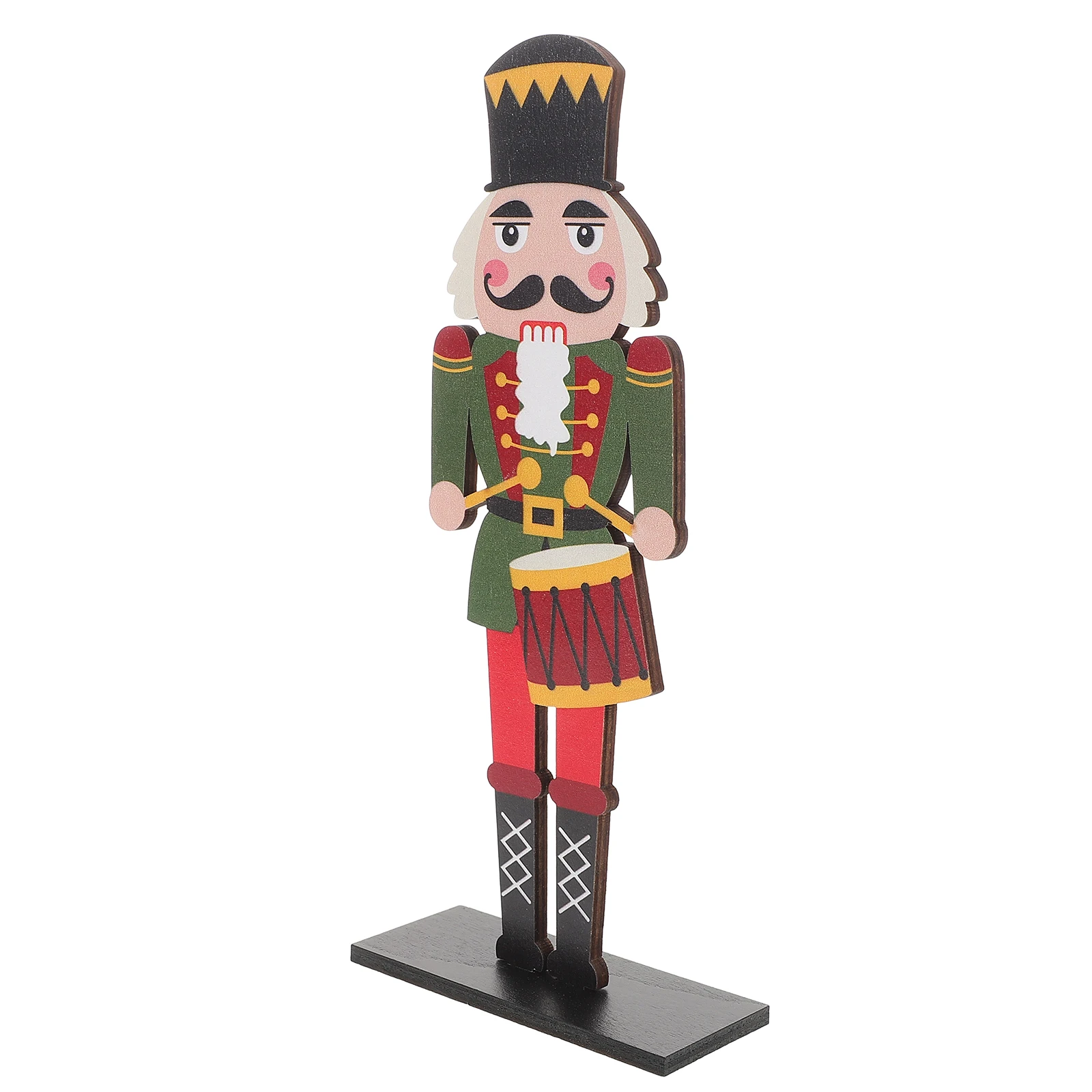 

Wooden Nutcracker Soldier Figures Festive Christmas Home Decor Tabletop Decoration Holiday Party Supplies