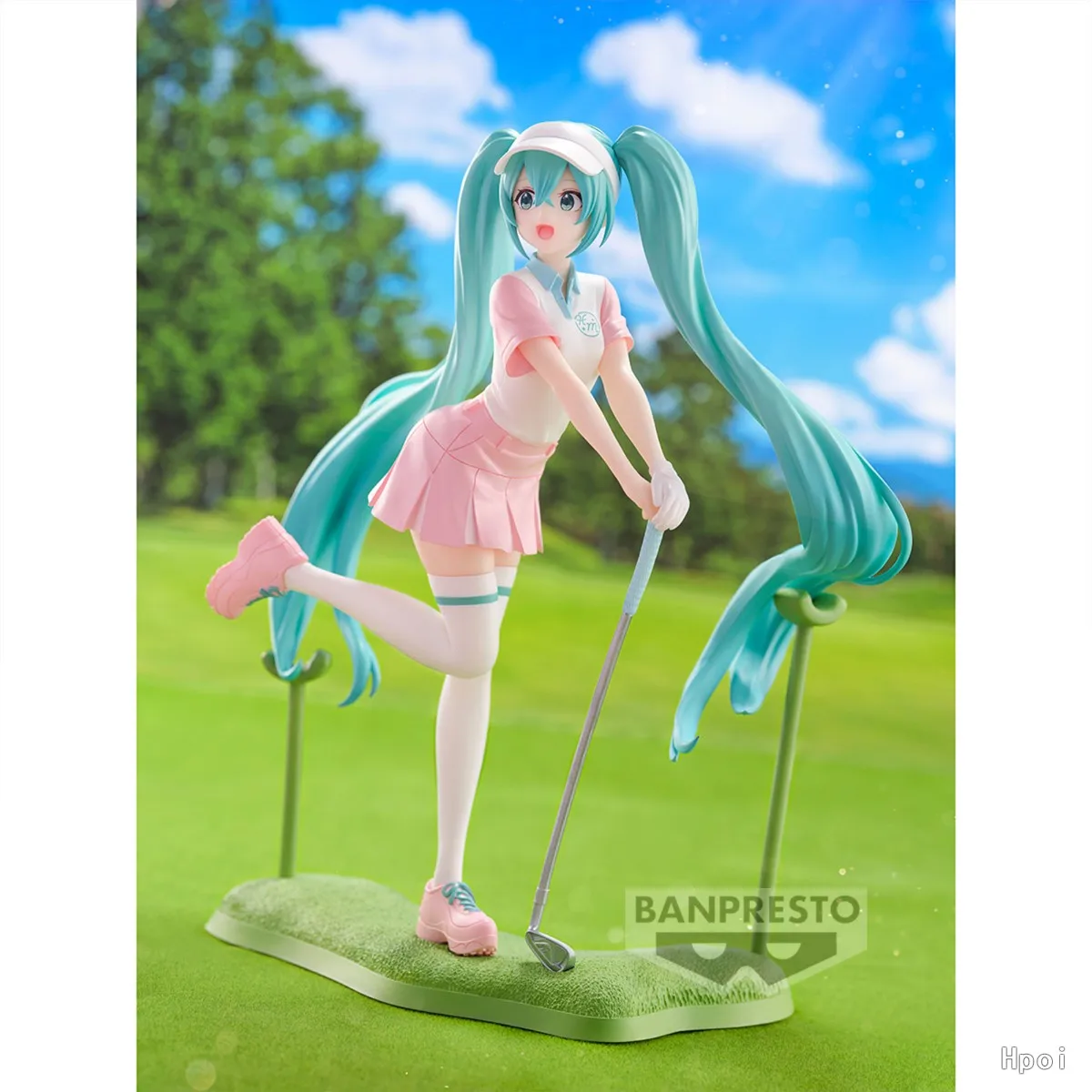 20ซม.BANDAIอะนิเมะHATSUNE MIKUวันหยุดความทรงจําGolf Seriesยืนของเล่นตุ๊กตาAction Figure CollectionของขวัญPVC