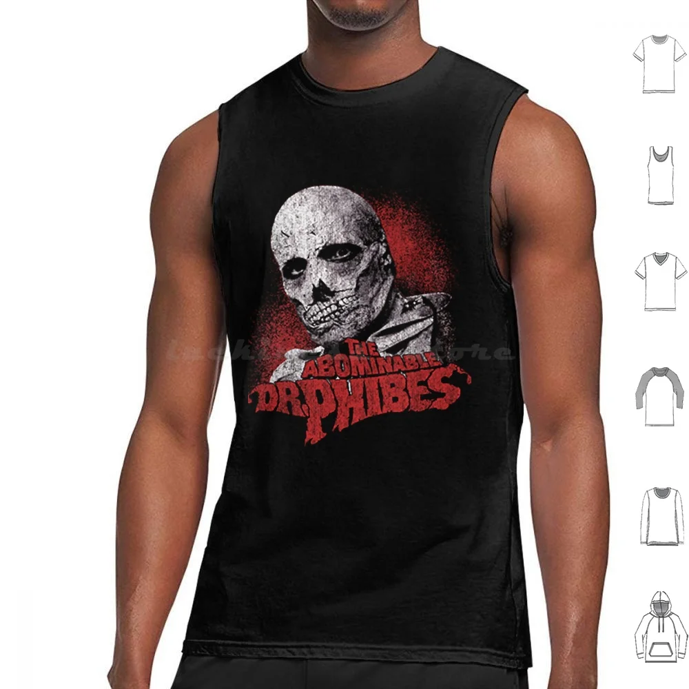 Funny Graphic Gift Vincent Price Great Model Dr. Phibes Gift Movie Fans Tank Tops Vest Sleeveless Funny Graphic Vincent