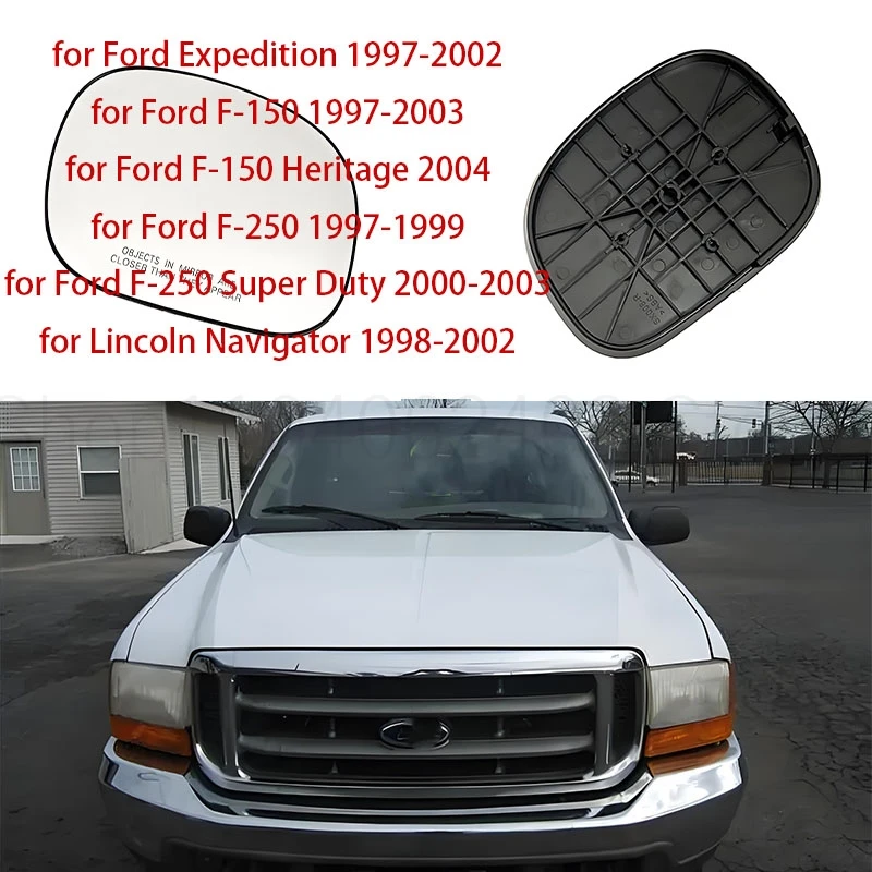 Auto Rear Mirror Glass  Applicable to Ford F150 F250 Conqueror Lincoln Navigator 97-03 lens rear view mirror glass