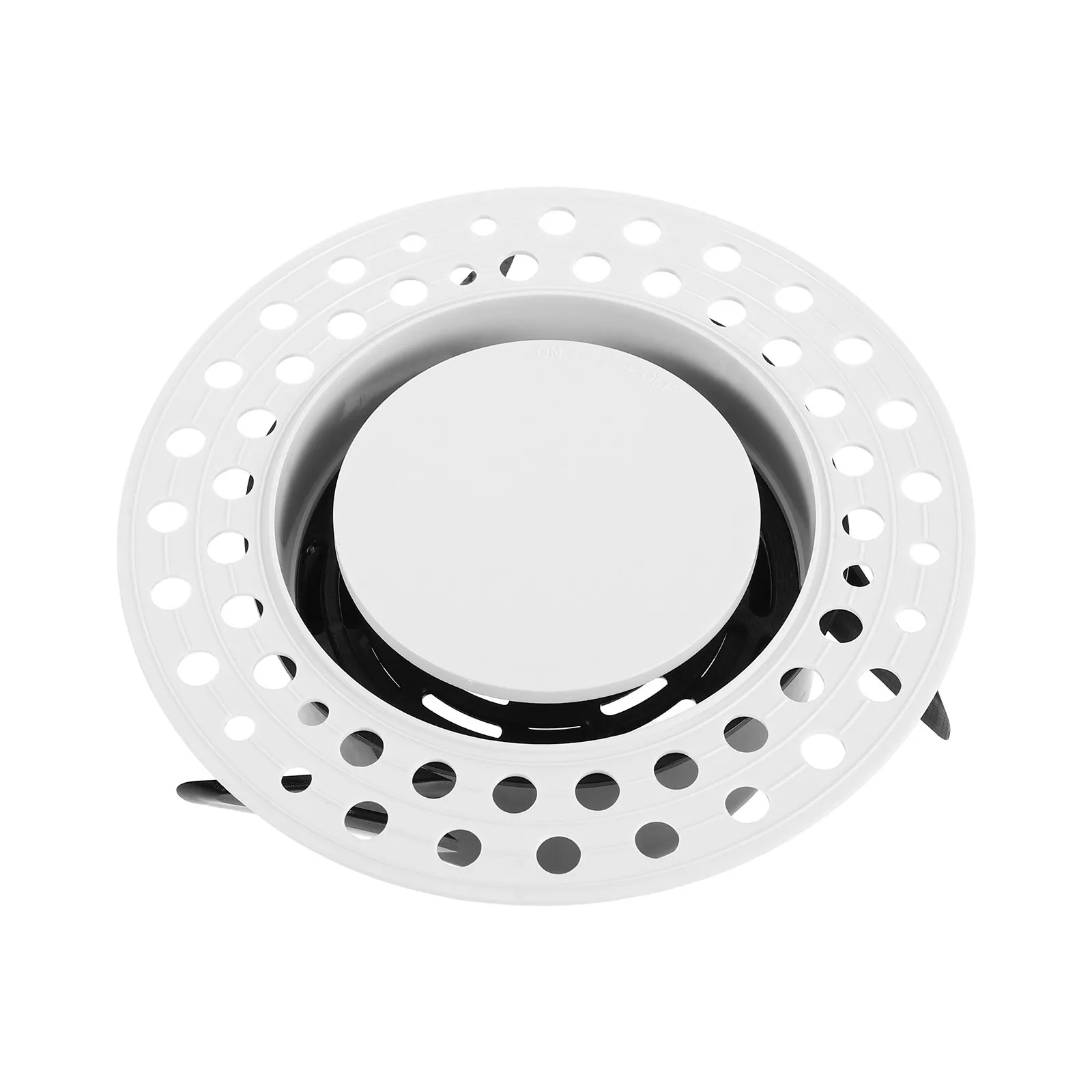Round Central Air Vent ABS Adjustable Soffit Diffuser Flush Mounted Ceiling Vent Quiet Air Outlet for Home Bathroom Kitchen