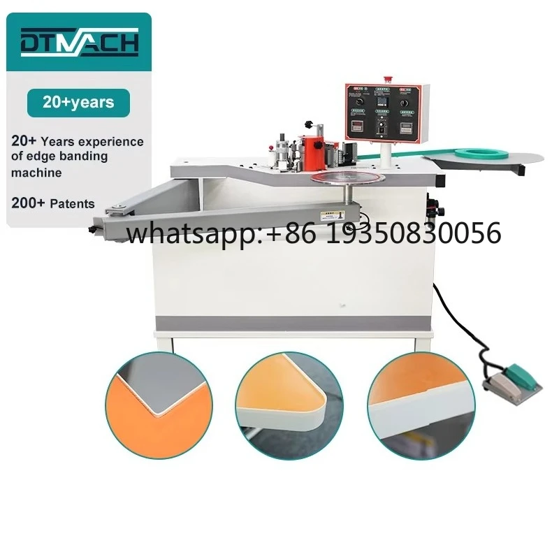 

Pvc Melamine Plastic Edge Band Office Furniture Edgebander Enchapadora De Cantos W-3 Curve and Line Board Edge Banding Machine