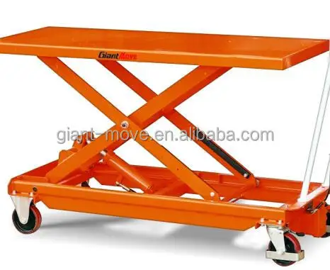 Manual And Electric Large Foot Pump Type Scissor Lift Table Cart MH-J MN-C