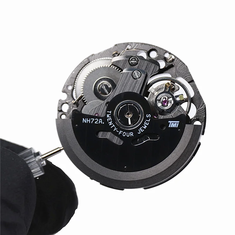 Nh72a Movement  Luxury Automatic Skeleton Mechanical Nh72 Watch Movement 24 Jewels For Repair Mod Replacement
