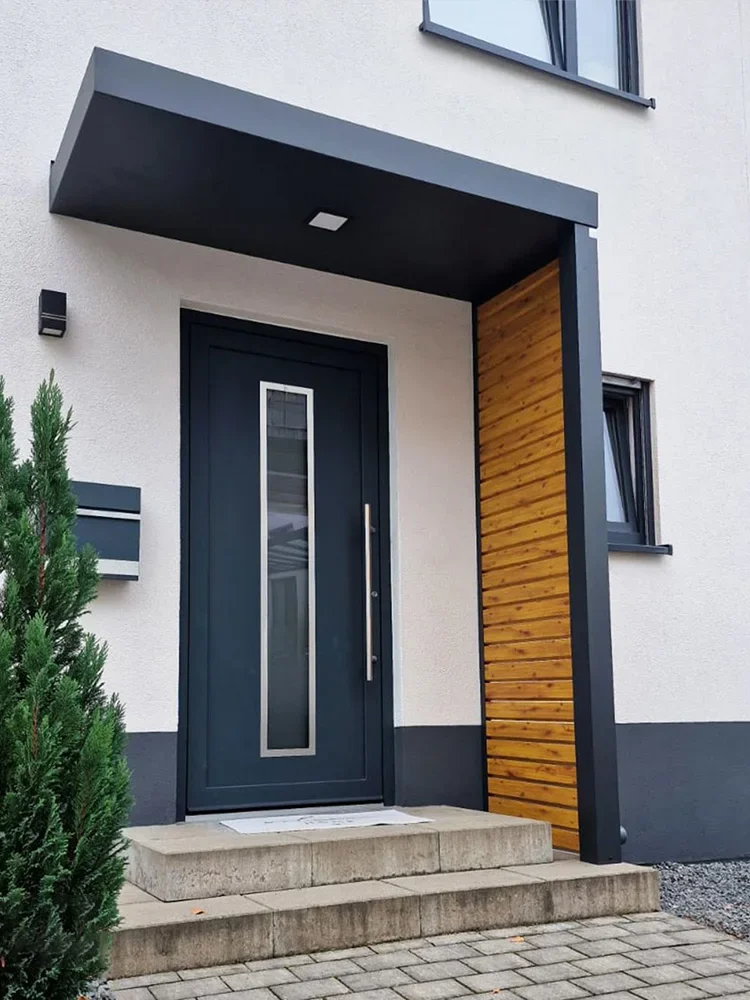 *IW% Entrance Door Main Exterior Front Entry Security Storm Doors Thermal Insulated Spliced Aluminum Door Home Decor Customize