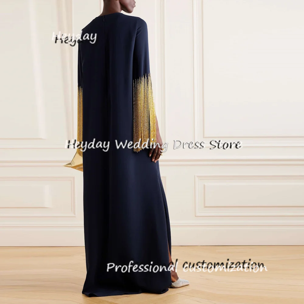 Heyday High Quality O-Neck A-Line Beading Tassel Classics Formal Occasion Evening Party Pretty Dresses Heyday 2024