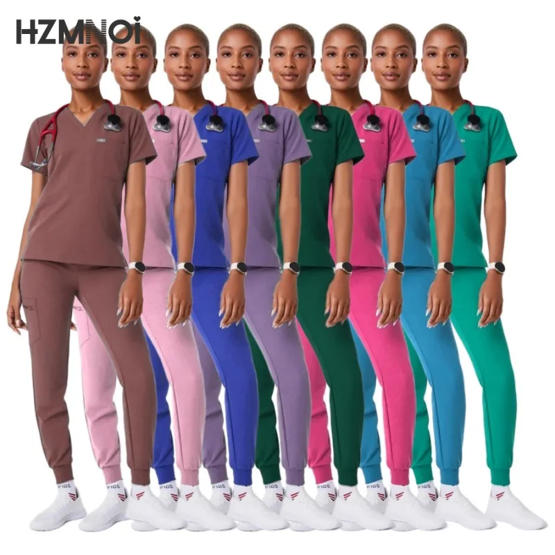 

Hand Washing Clothes Women's Surgical Uniforms Thin Short-sleeved Leggings Nurses Beauty Salons Doctors and Nurses' Suits