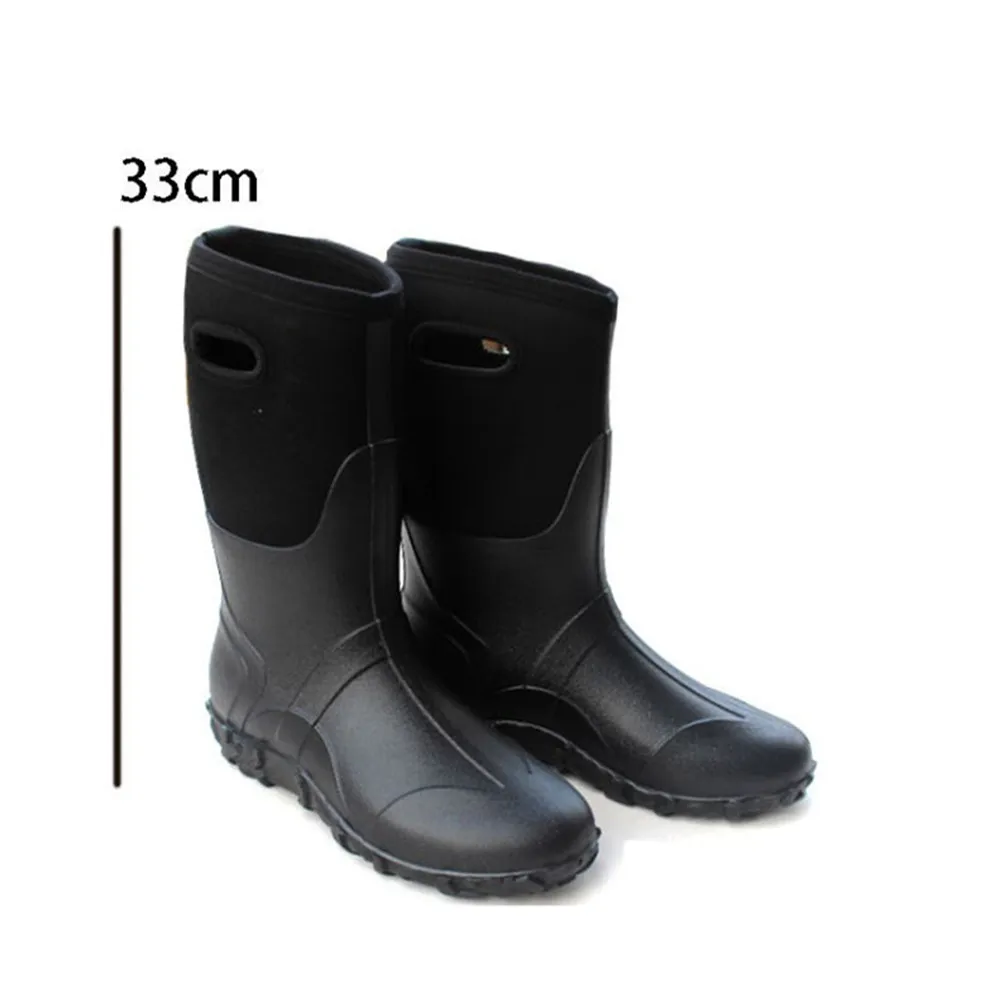 Waterproof Neoprene High Rain Boots Keep Warm Anti-Slip Fishing Shoes High Quality Bionic Camouflage Hunting High Boots