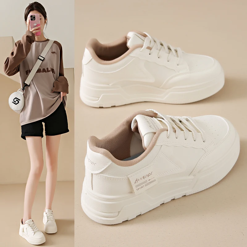 

Women's Casual Platform Sneakers for Daily Streetwear 5CM Thick Sole Comfortable Lining Non Slip Wear Resistant Fashion Shoes