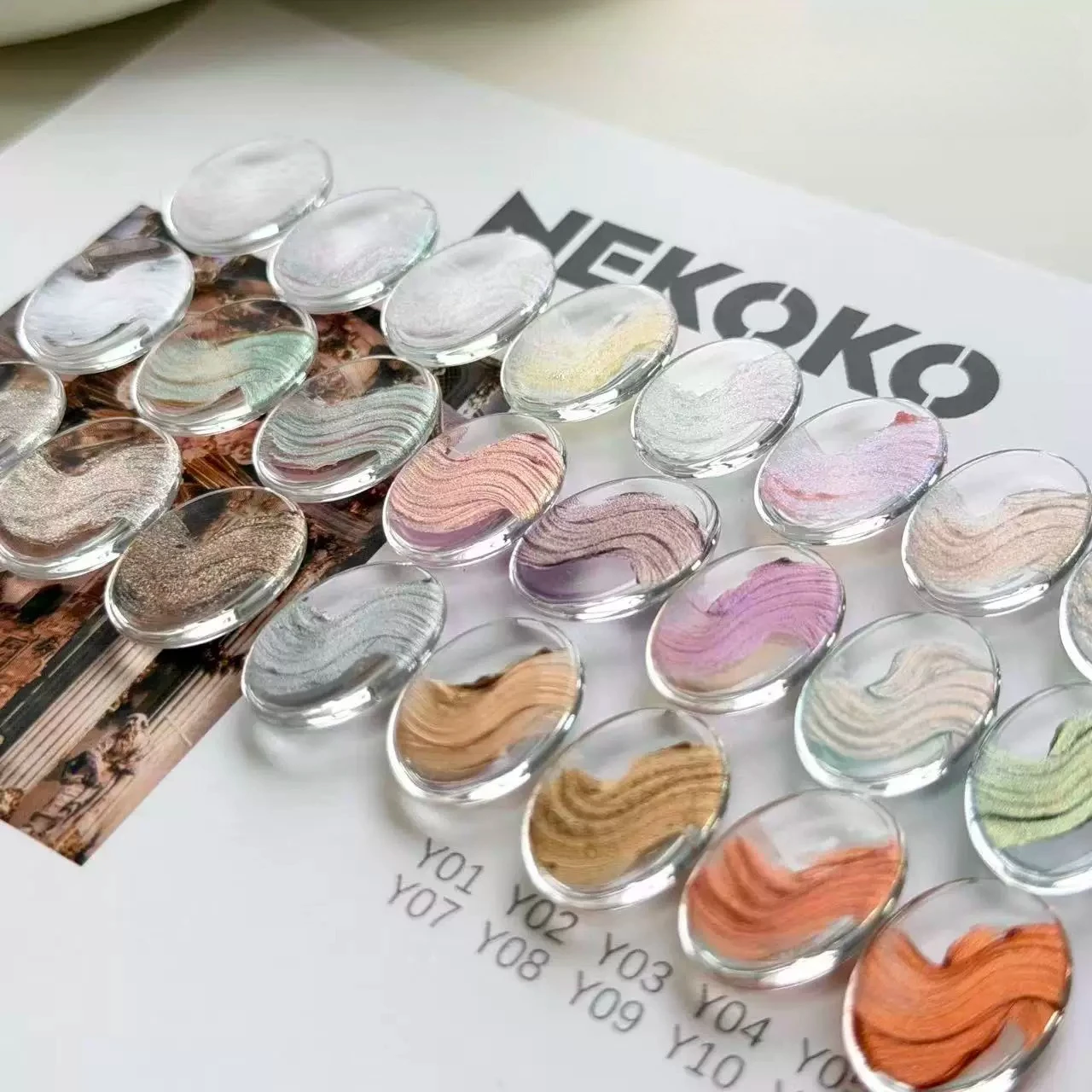 Fairy Powder Cream Drawing Gel Nail Artistic Micro- Texture Palette No Need Top Coat Gel Polish UV/LED Varnish Nail Art Lacquer