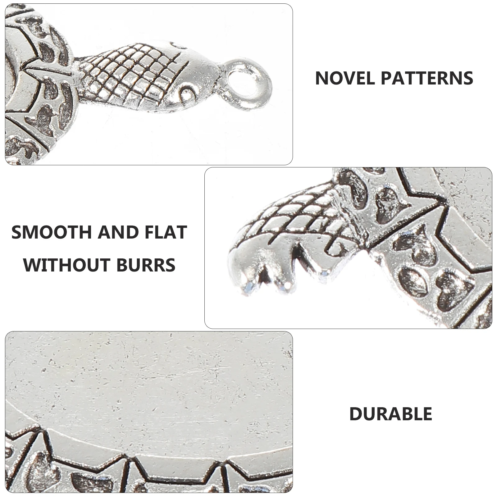 

10 Pcs Gemstone Bases Zinc Alloy Jewelry Making Blanks Rustproof Pendant Charm Bracelet Keychain Earring Accessories