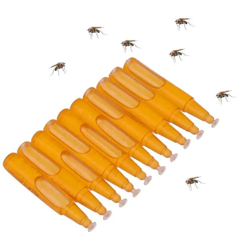 

10pcs 2ml Fruit Fly Trap Killer Liquid Fruit Fly Killer Drosophila Trap Fly Catcher Liquid for Home Farm Orchard Trapping Tools