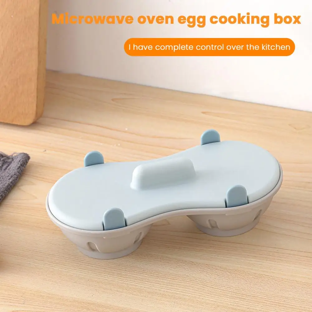 Microwave Egg Boiler Bpa-free Egg Cooking Box Bpa-free Microwave Egg Poacher Cooker for Healthy Breakfasts 2 for Boiled for Easy
